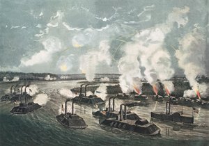 Bombardeio e captura da ilha nº 10 no rio Mississippi, 7 de abril de 1862